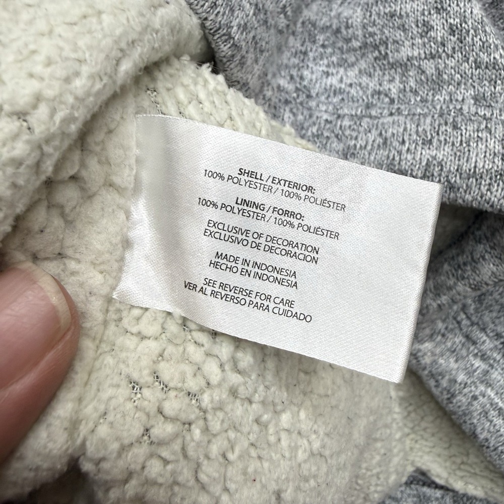 Orvis Sherpa Lined gray Pullover  shirt sweater 1/4 zip Men's size 2XL - Picture 7 of 7